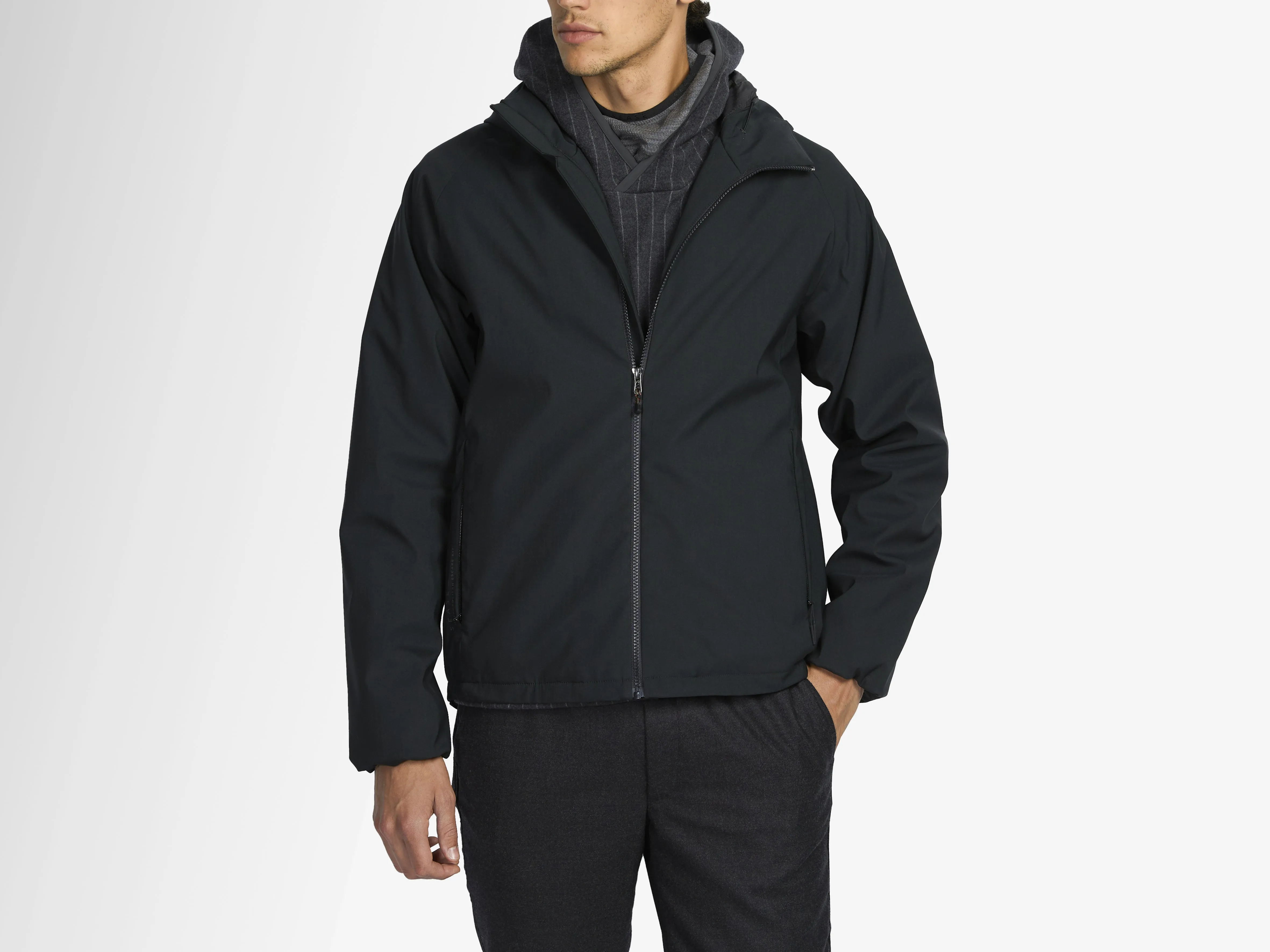 Hooded Full Zip Jacket - Dark Green