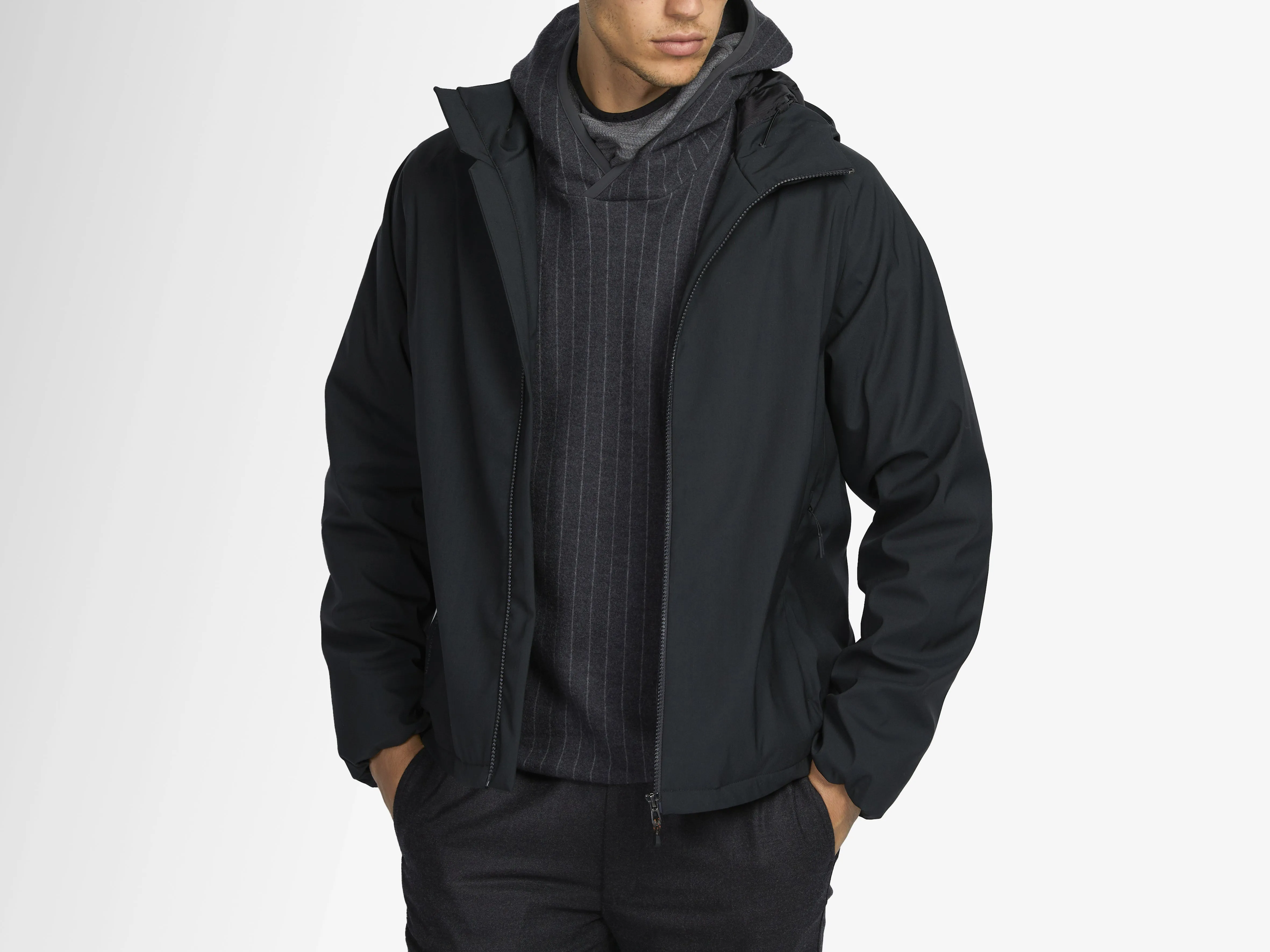 Hooded Full Zip Jacket - Dark Green