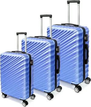 HOUAGI Luggage Sets 3 Piece,Hardshell Luggage Sets with Spinner Wheels,Lightweight Travel Large Suitcase Sets with TSA Lock,Lavender purple(20/24/28in