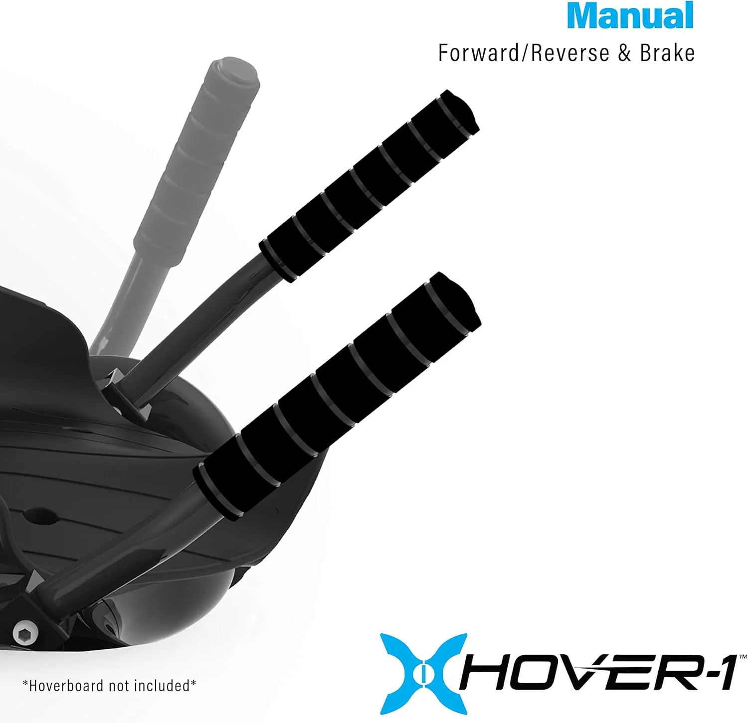 Hover-1 Falcon-1 Buggy Attachment | Turbo LED Lights, Compatible with All 6.5" & 8" Hoverboards, Hand-Operated Rear Wheel Control, Adjustable Frame, Easy Install