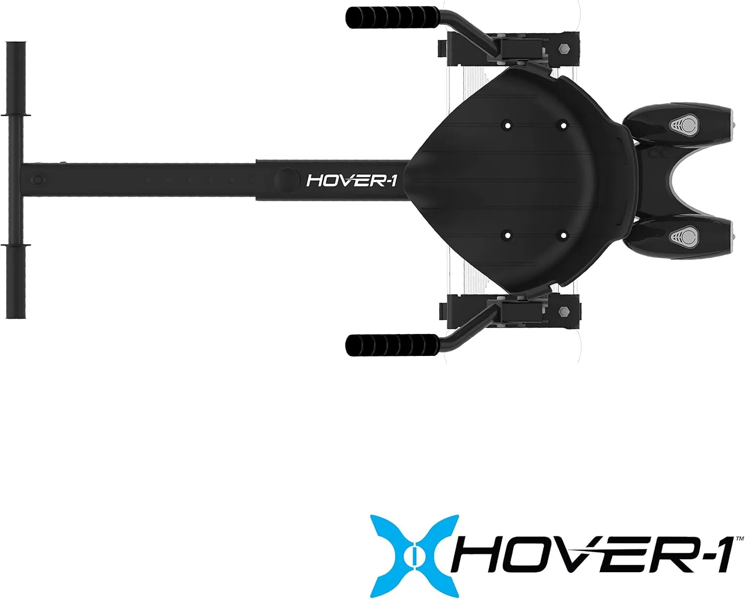Hover-1 Falcon-1 Buggy Attachment | Turbo LED Lights, Compatible with All 6.5" & 8" Hoverboards, Hand-Operated Rear Wheel Control, Adjustable Frame, Easy Install