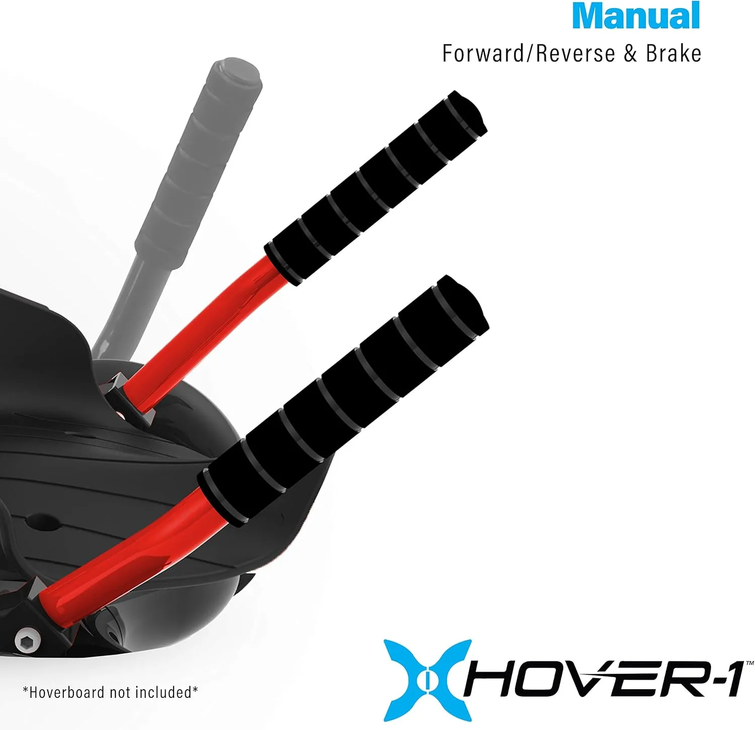 Hover-1 Falcon-1 Buggy Attachment | Turbo LED Lights, Compatible with All 6.5" & 8" Hoverboards, Hand-Operated Rear Wheel Control, Adjustable Frame, Easy Install