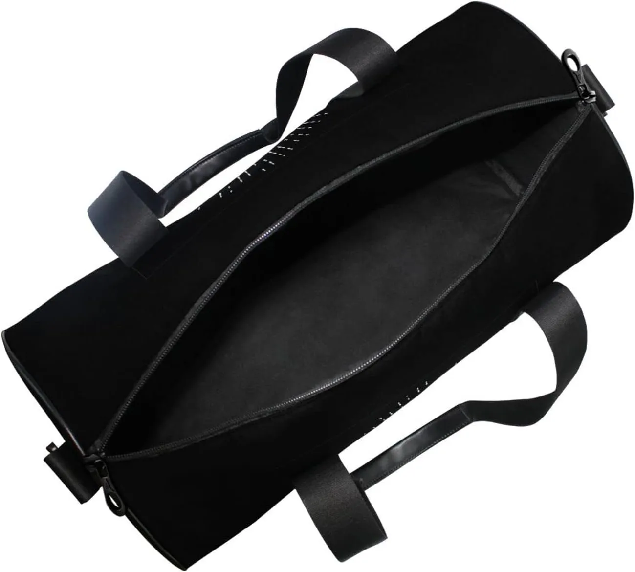 Human Hand with a Fist Raised up with White Rays on Dark Duffel Bag, Foldable Canvas Travel Tote for Gym Sports with Inner Pockets, Durable Lightweight Fitness Bag for Overnight Workout