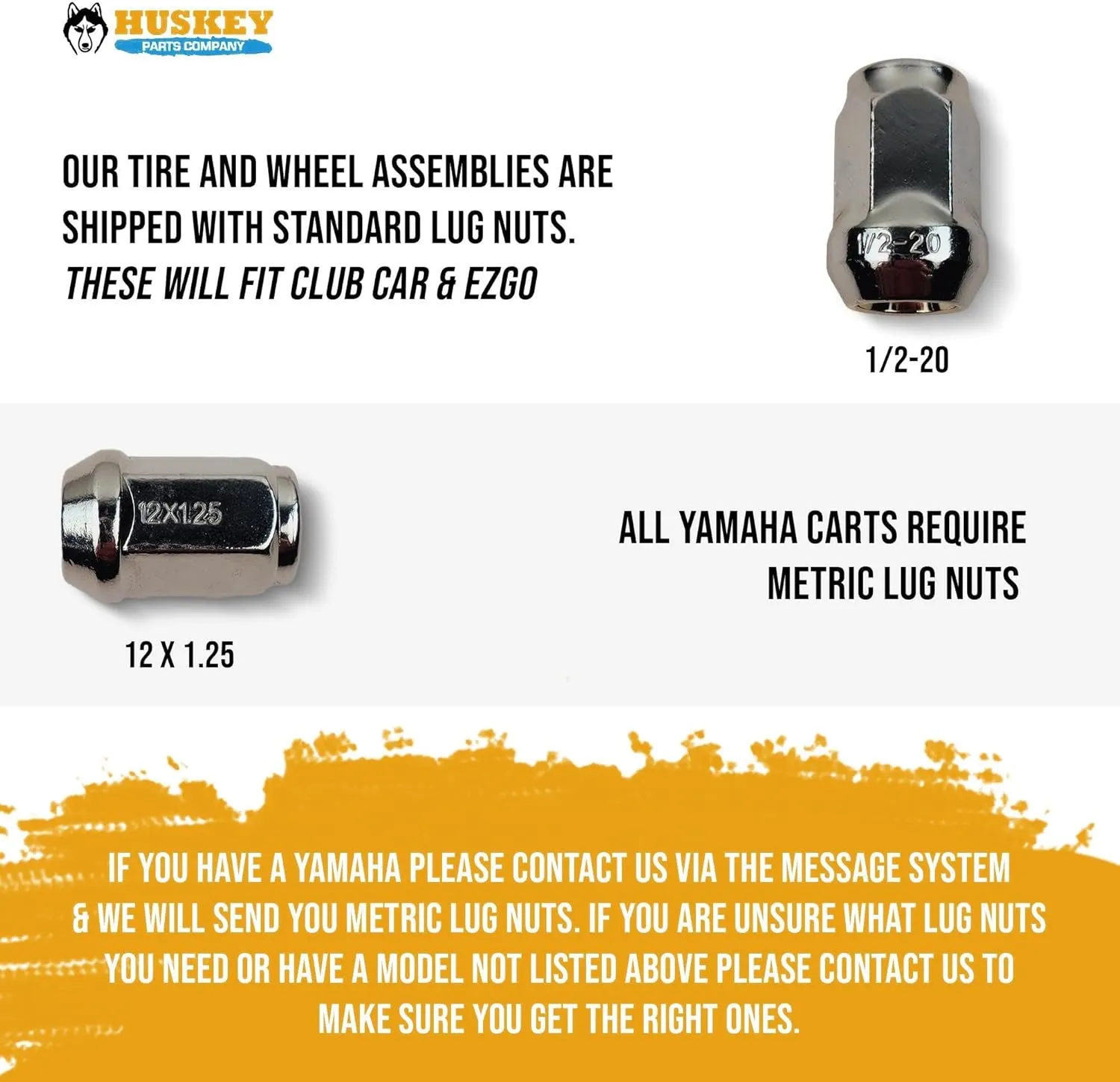 Huskey Golf Cart 14" Matte Bronze Huntsman Wheels W/ 23x10-14 All Terrain/Street Tires (DOT), Set of 4, 16x Lug Nuts, 4x Center Caps