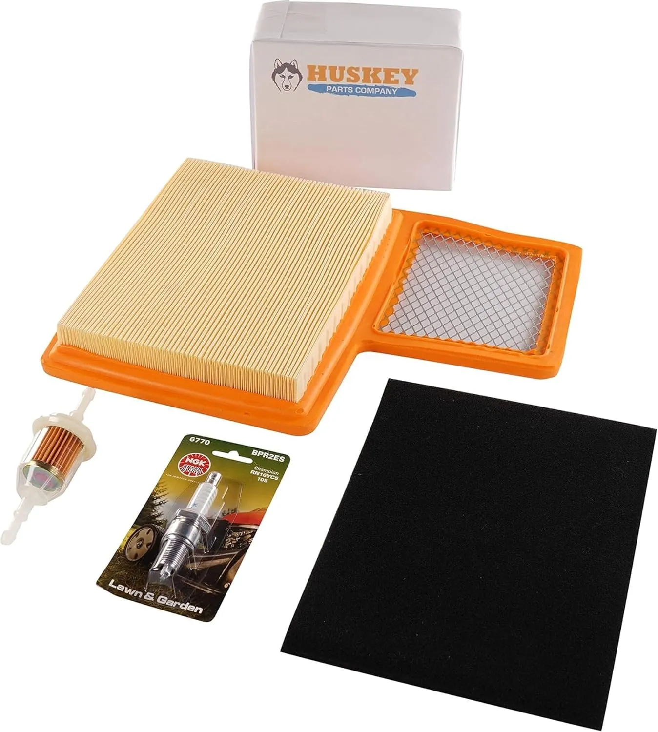 Huskey Golf Cart Tune up Service Kit Compatible with Yamaha G16-G22 G29 Drive 1996-2016 Gas Golf Carts-Include Air Filter and Pre Filter, Fuel Filter and NGK (BPR2ES) Spark Plug