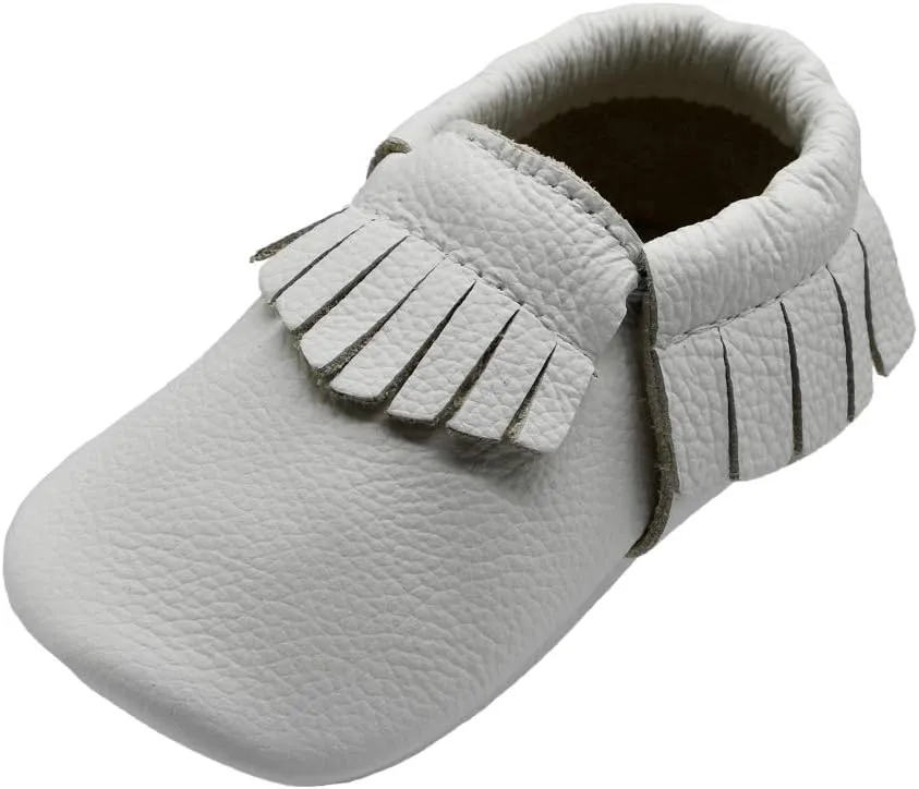 iEvolve Baby Leather Shoes Baby First Walking Shoes Baby Tassel Shoes Soft Sole Crib Shoes Baby Moccasins