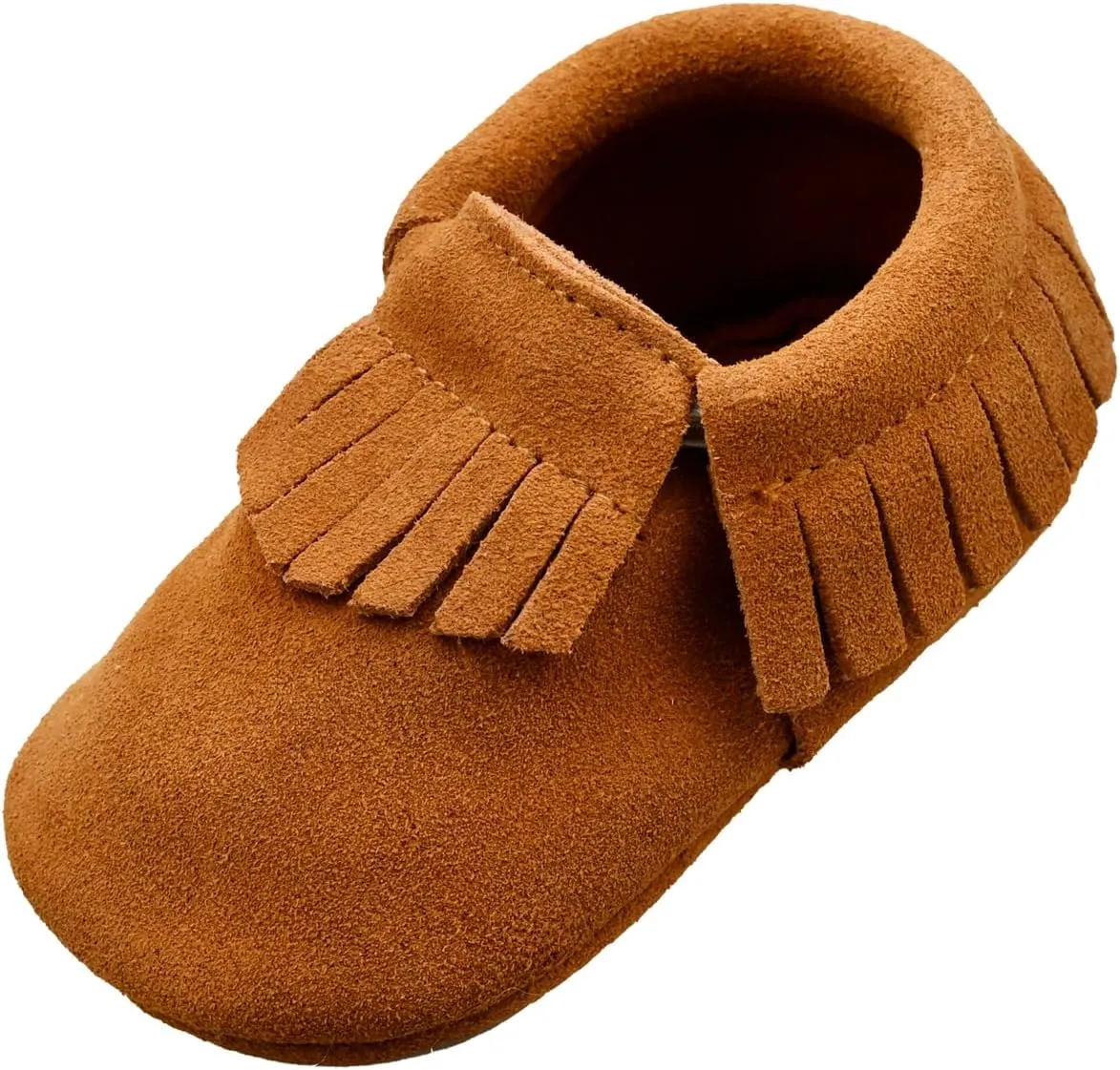 iEvolve Baby Leather Shoes Baby First Walking Shoes Baby Tassel Shoes Soft Sole Crib Shoes Baby Moccasins