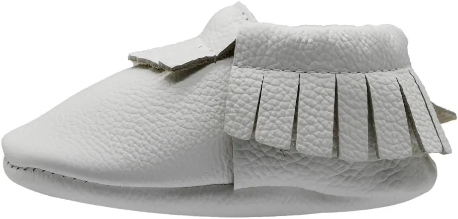 iEvolve Baby Leather Shoes Baby First Walking Shoes Baby Tassel Shoes Soft Sole Crib Shoes Baby Moccasins