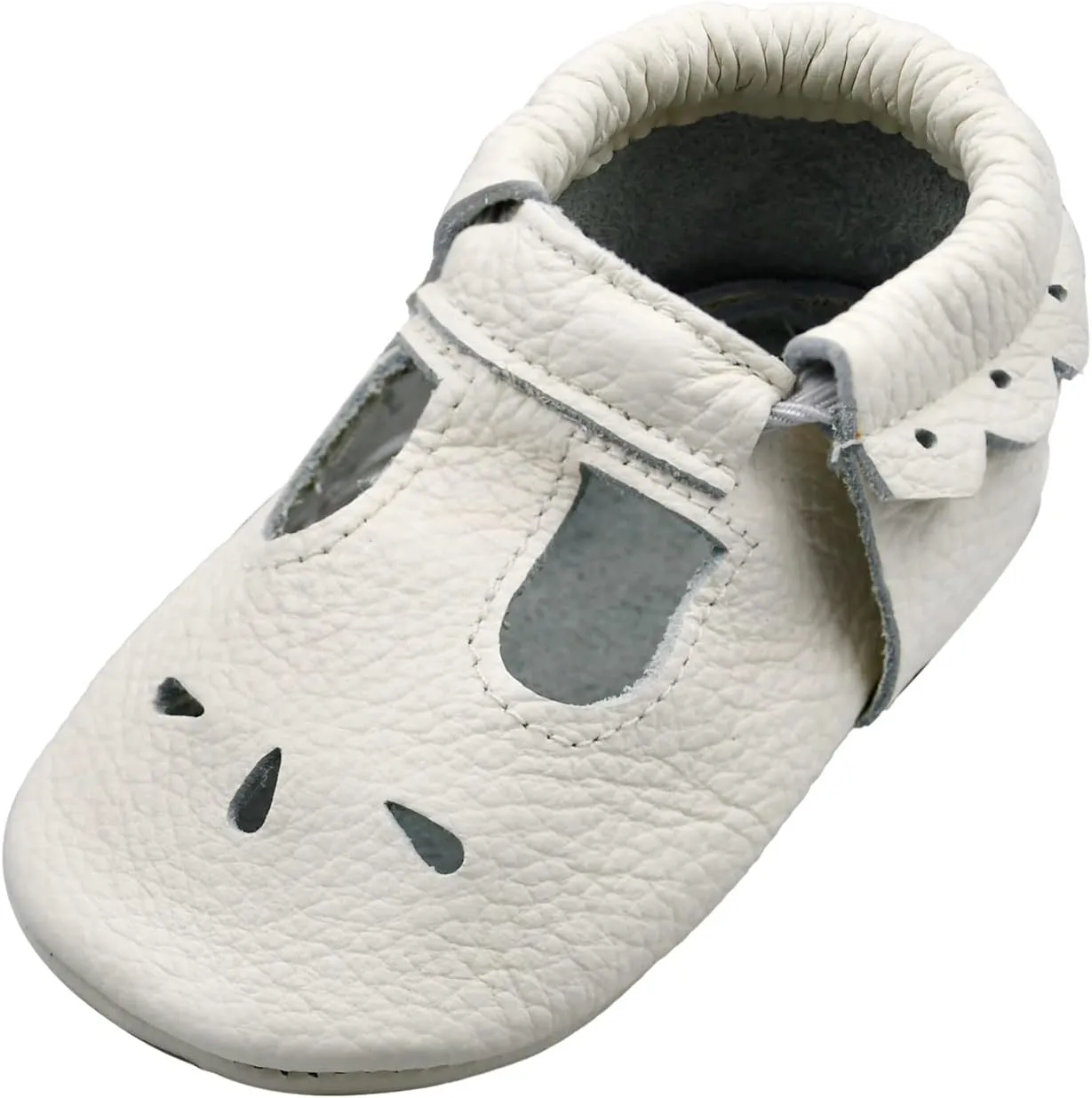 iEvolve Baby Leather Shoes Soft First Walker Shoes Crib Shoes Moccasins for Toddlers
