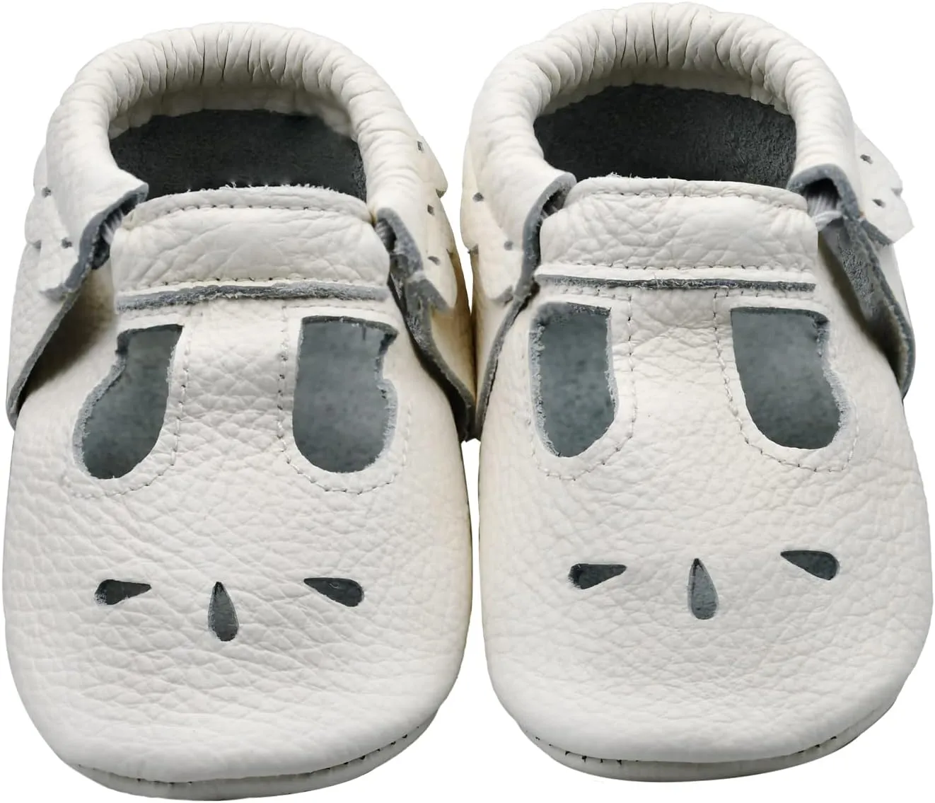 iEvolve Baby Leather Shoes Soft First Walker Shoes Crib Shoes Moccasins for Toddlers