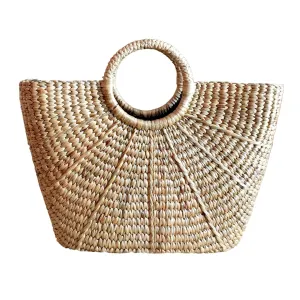 InfinityLoveCo Handwoven Large Straw Bag,Straw Tote Beach Bag,Straw Basket Tote,Straw Bag Basket,Beach Basket Bag,Straw Beach Basket,Straw Basket Bag,Basket Bag Tote