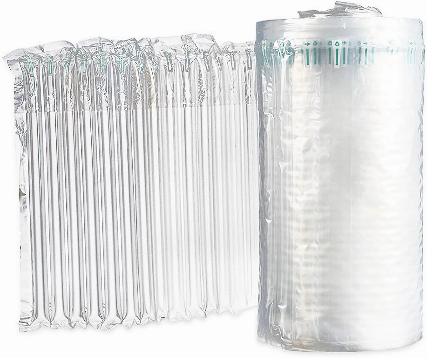 Inflatable Air Column Bag (with Pump) Width 8/12/16-inch Bubble Cushioning Shock-Absorbing Anti-Drop used to Protect iPad, iPhone, Glasses, Wine Bottles, Safe Transport Packaging (W/24 x L/2000-inch)