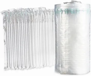 Inflatable Air Column Bag (with Pump) Width 8/12/16-inch Bubble Cushioning Shock-Absorbing Anti-Drop used to Protect iPad, iPhone, Glasses, Wine Bottles, Safe Transport Packaging (W/24 x L/2000-inch)