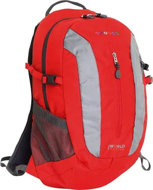 J World New York Multi Purpose Outdoor Sports Bag, RED, 18 X 11.5 X 6 (H X W X D)