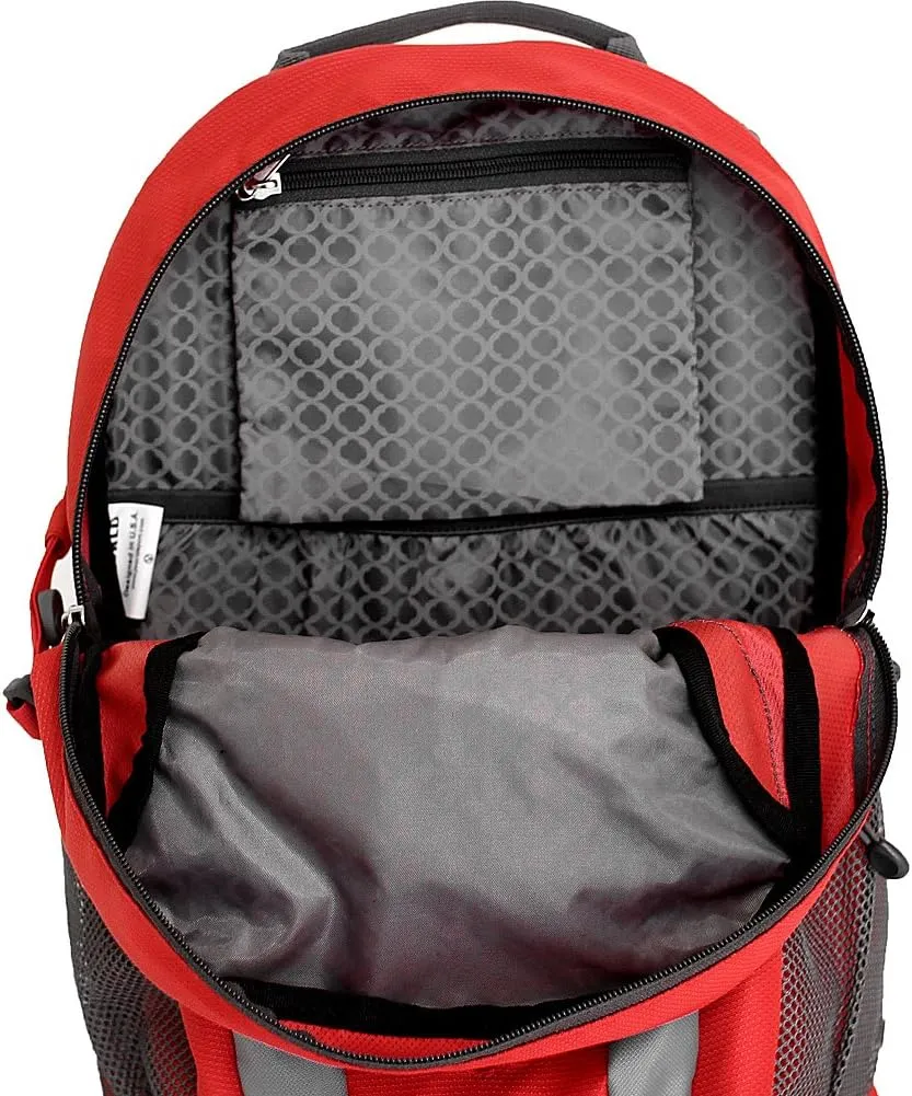 J World New York Multi Purpose Outdoor Sports Bag, RED, 18 X 11.5 X 6 (H X W X D)
