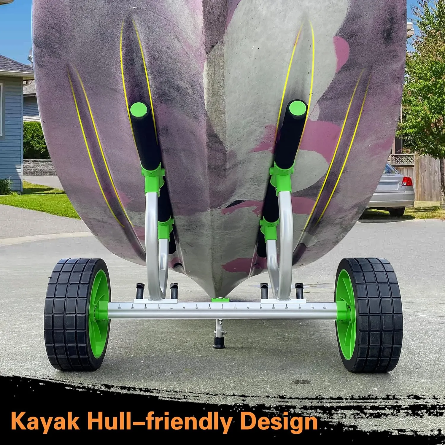 Kayak Cart, Paddle Board Cart Kayak Trolley Canoe Dolly SUP Carrier with Airless Tires