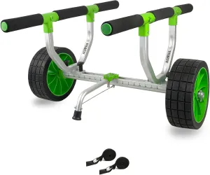 Kayak Cart, Paddle Board Cart Kayak Trolley Canoe Dolly SUP Carrier with Airless Tires