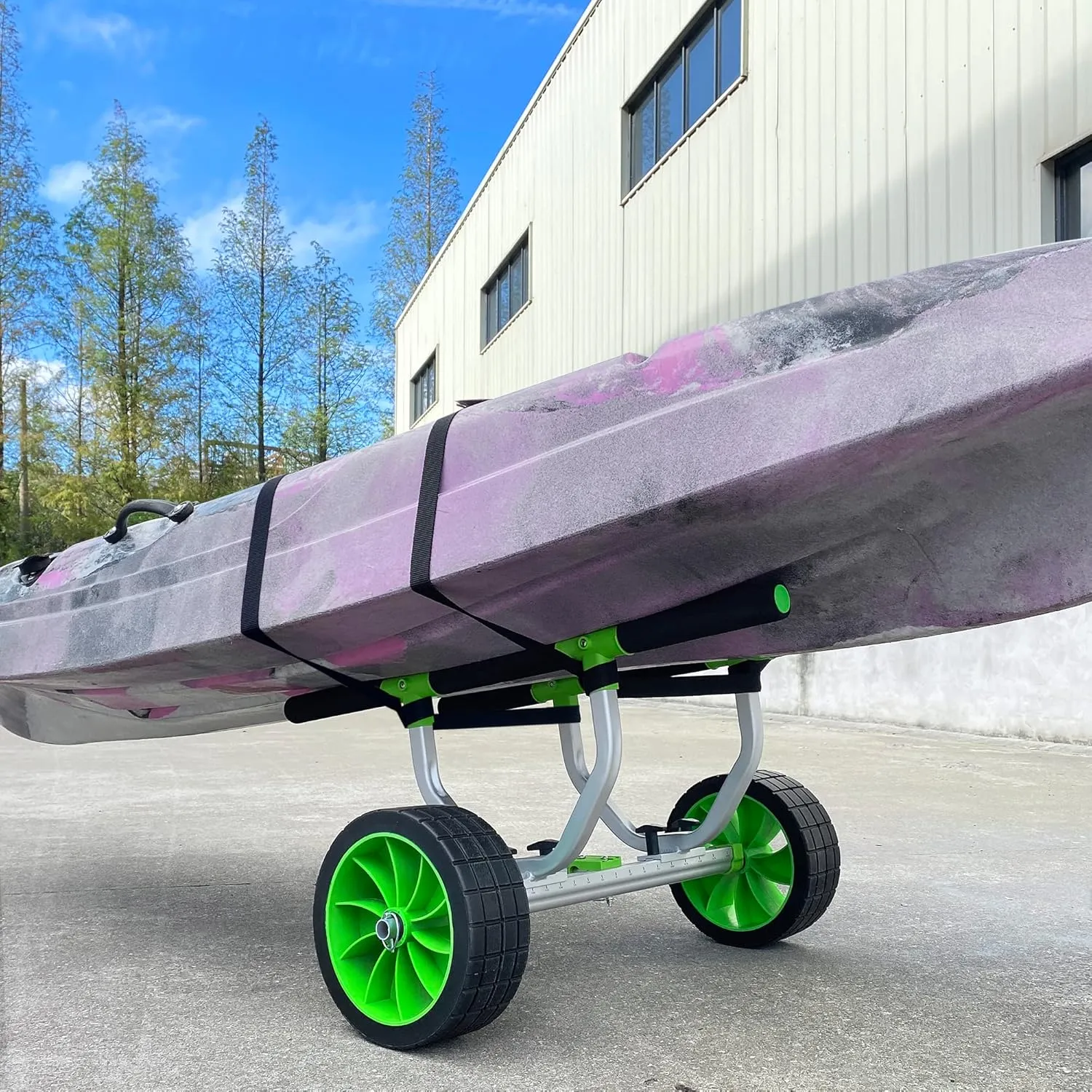 Kayak Cart, Paddle Board Cart Kayak Trolley Canoe Dolly SUP Carrier with Airless Tires