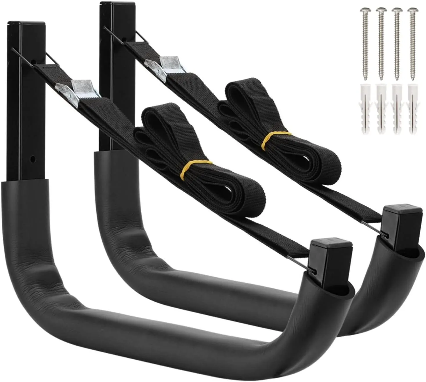 Kayak Storage Hooks, 15.5Inch Wall Mount Paddle Board Storage Rack, Heavy Duty Surfboard Hanger
