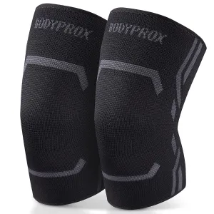 Knee Compression Sleeve for Men and Women (2 Pack), Knee Support Brace for Running and Work out (Large)