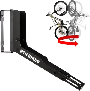 Kranked Twist Professional Hanger/Wall Mount Bicycle Swivel Bracket - Ideal for Garages or Bicycle Shops