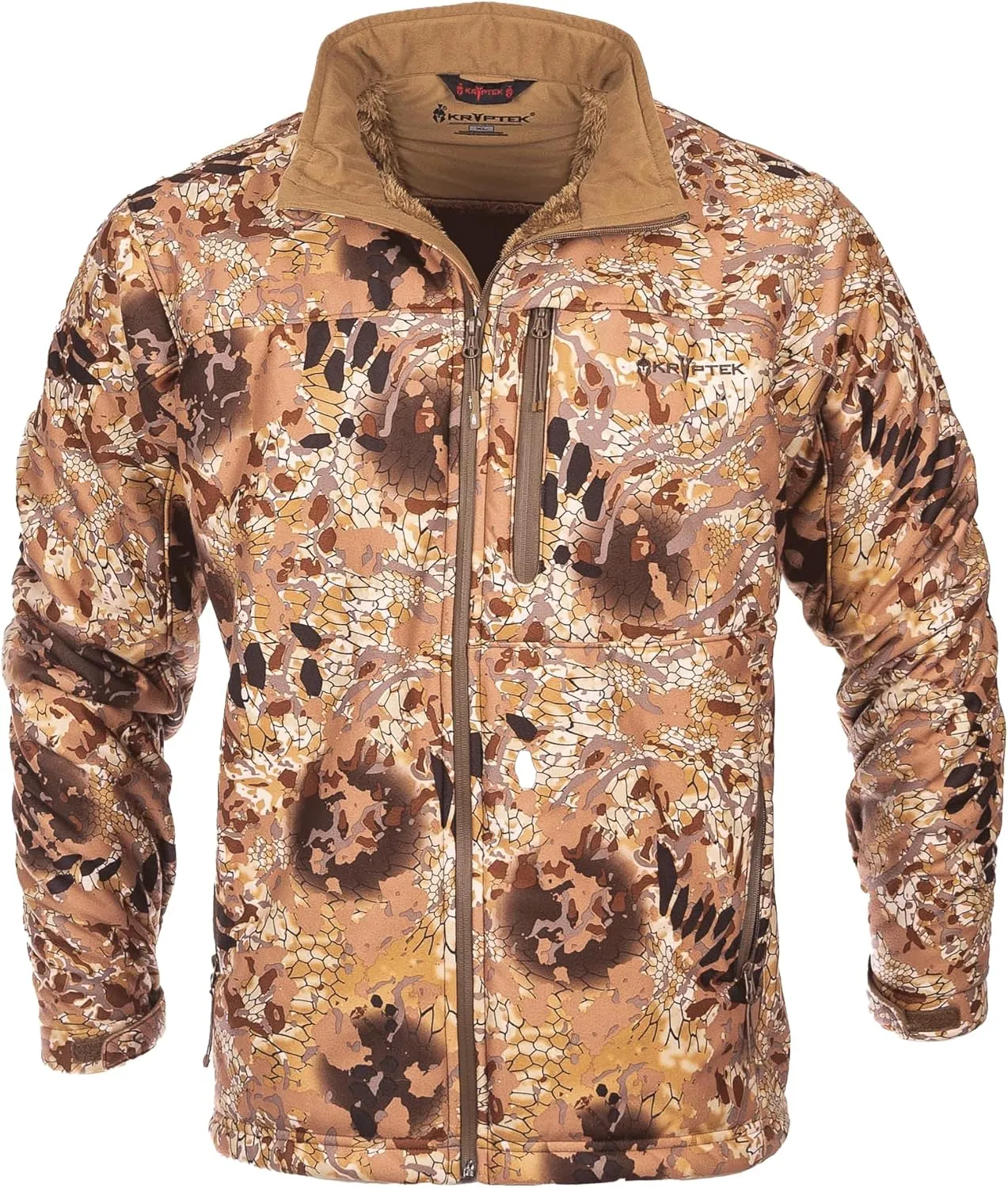 Kryptek Men’s Njord Hunting Jacket, Windproof camo soft shell jacket