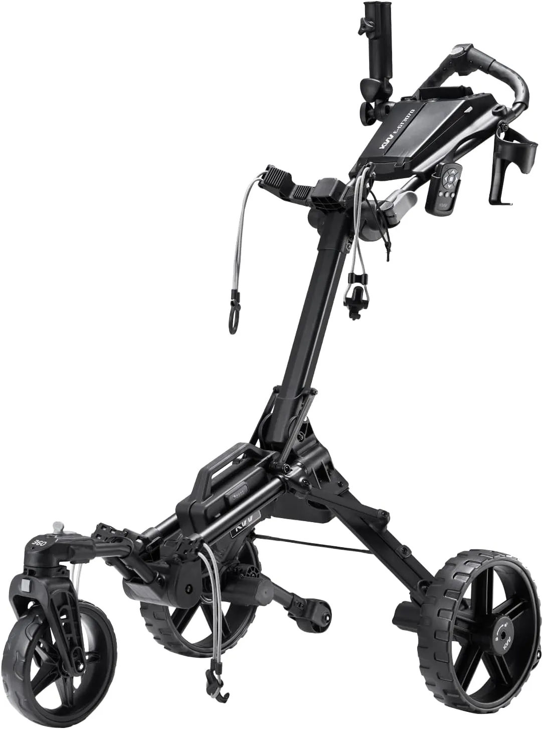 KVV Electric Golf Push Cart with Remote Control, Smallest Folding Size, Suitable for All Terrains, Lightweight and Super Compact Electric Golf Cart