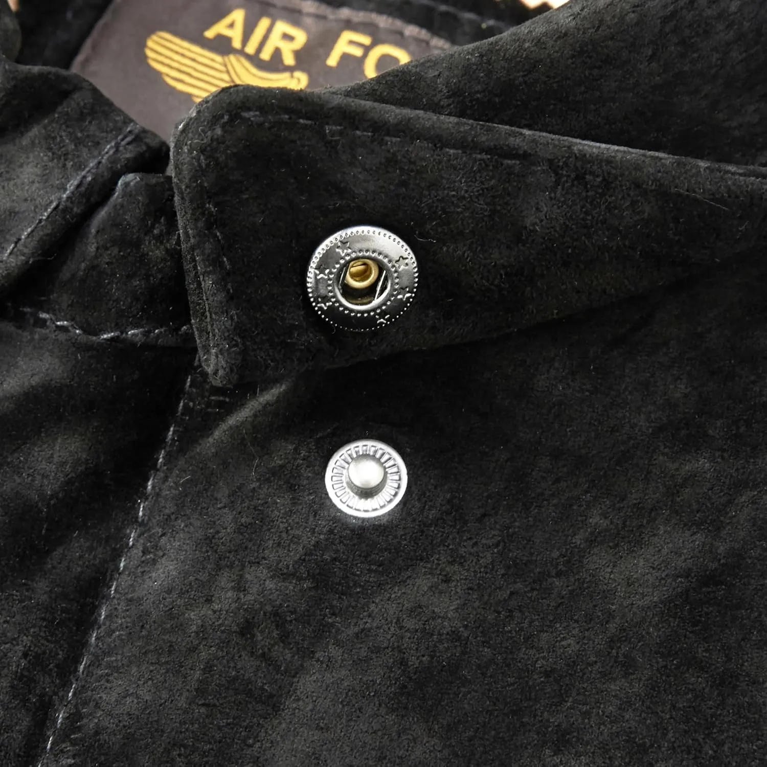 Landing Leathers Men Air Force A-2 Suede Leather Flight Bomber Jacket (Also available in Big & Tall)