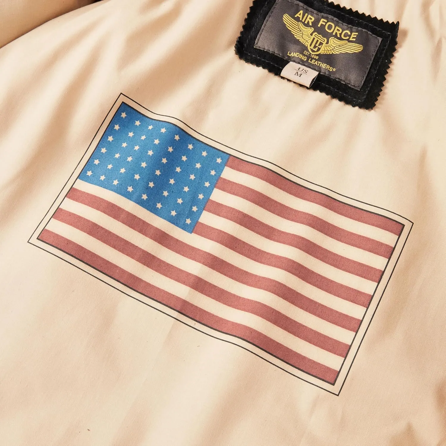 Landing Leathers Men Air Force A-2 Suede Leather Flight Bomber Jacket (Also available in Big & Tall)