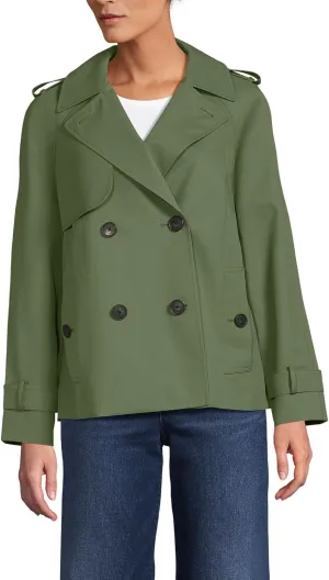 Lands' End Women's Trench Rain Jacket