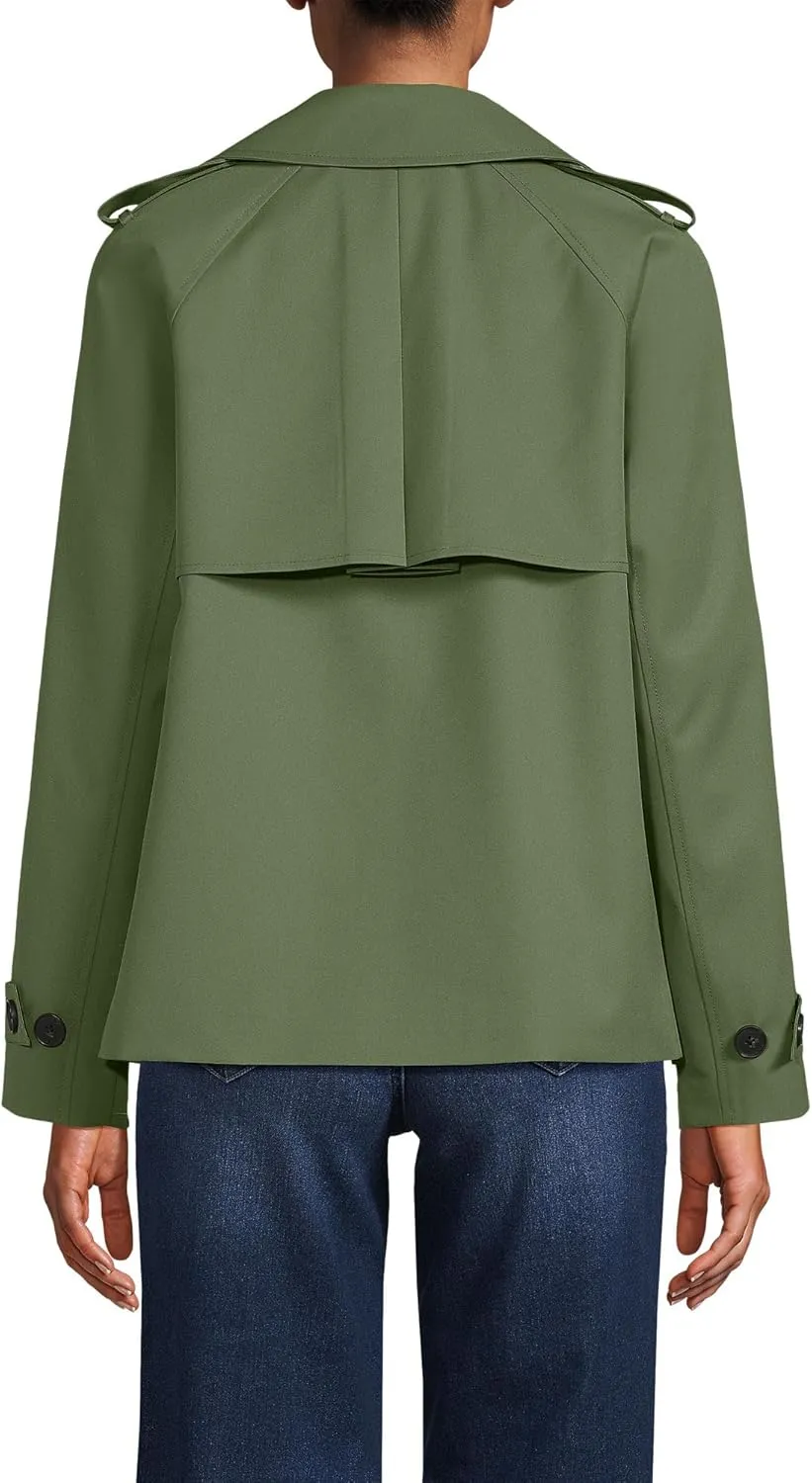Lands' End Women's Trench Rain Jacket