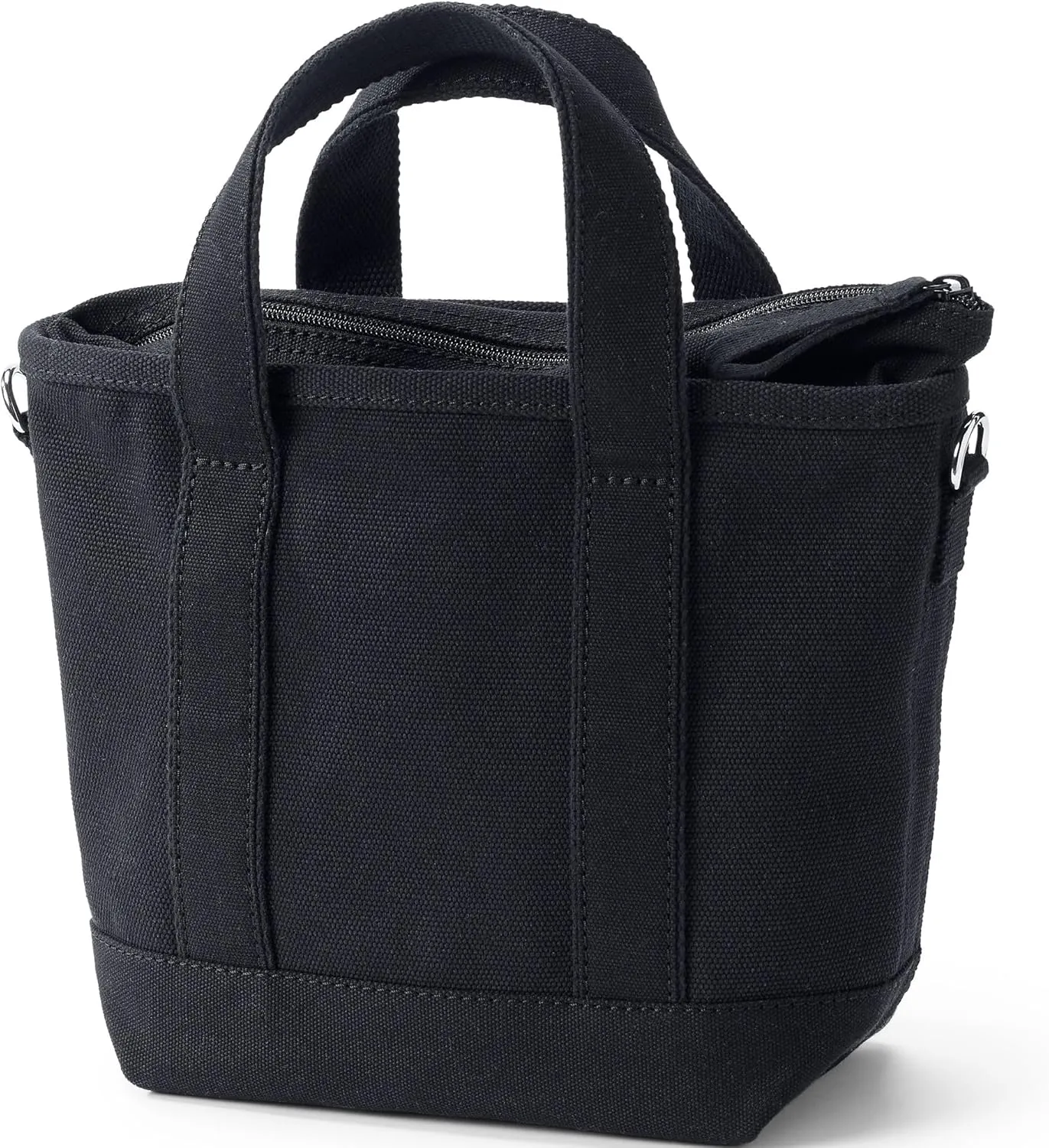 Lands' End Zip Top Canvas Tote Bag
