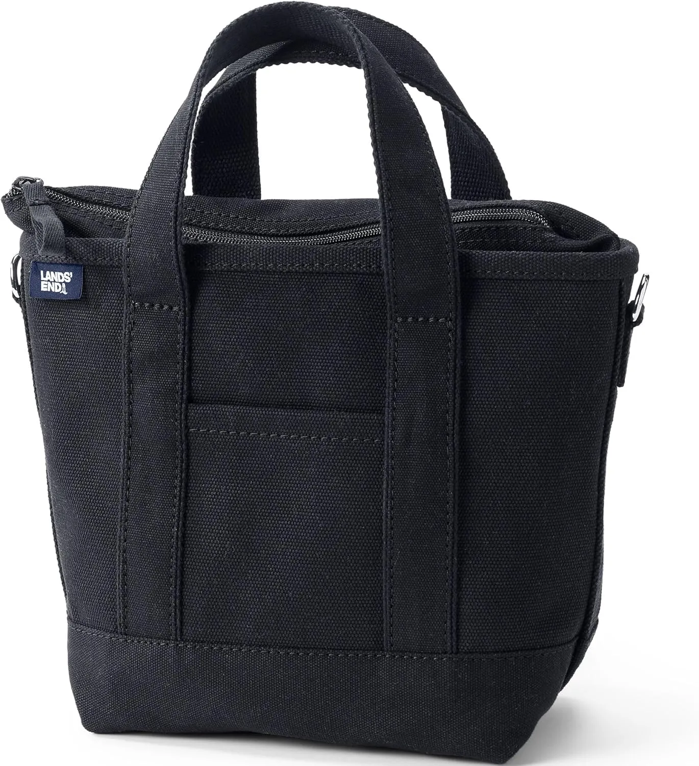 Lands' End Zip Top Canvas Tote Bag