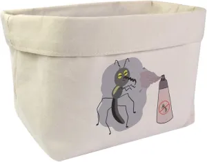 Large 'Bug With Spray' Canvas Organiser/Storage Bag (OR00038137)