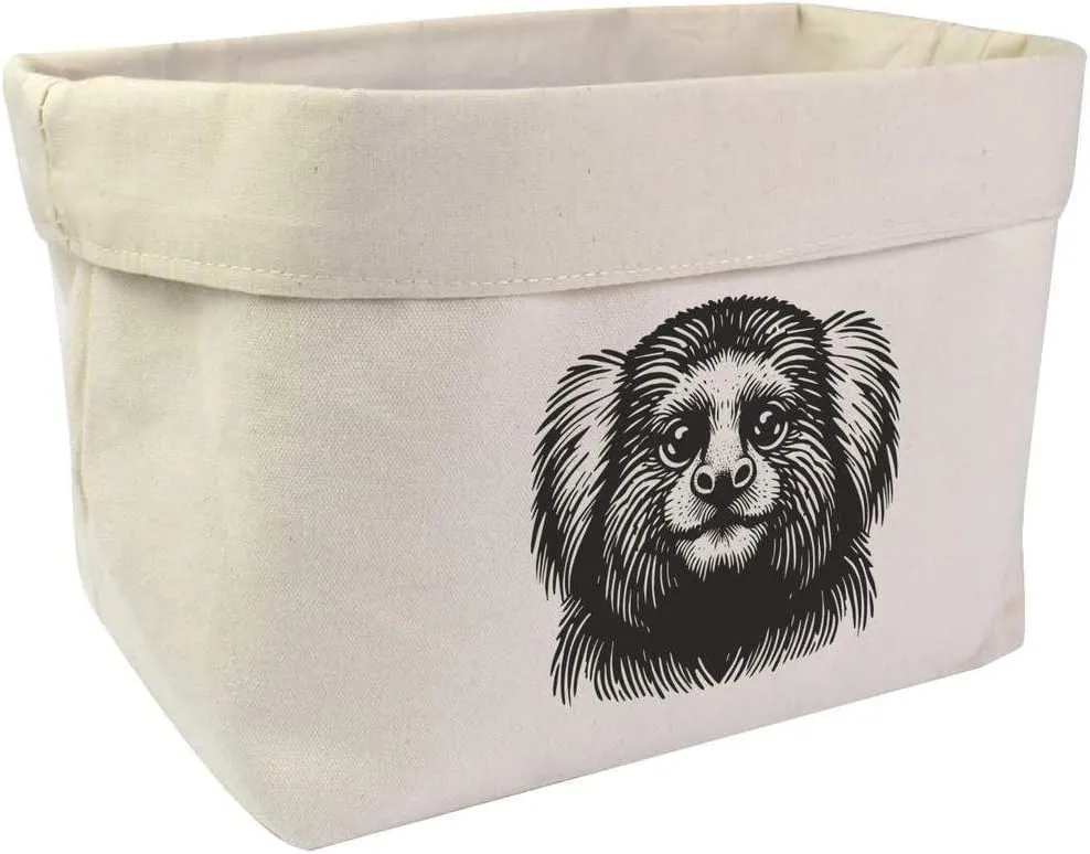 Large 'Marmoset Monkey' Canvas Organiser/Storage Bag (OR00038146)