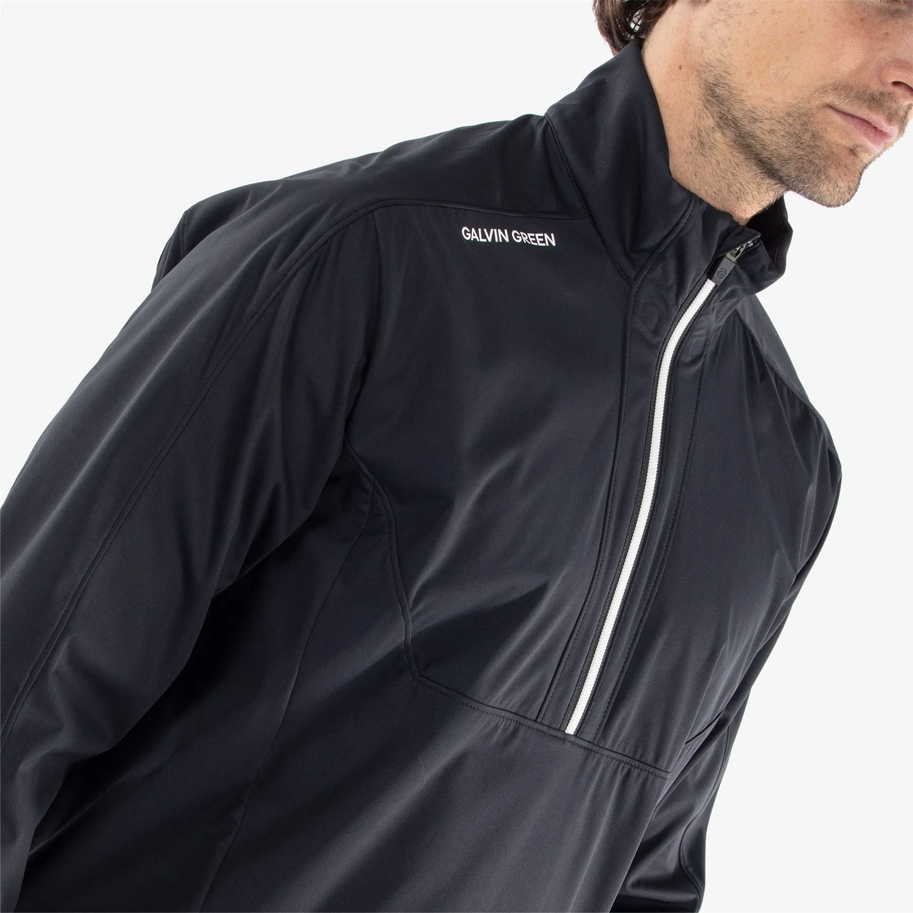 Lawrence Half Zip Windproof Jacket Black/White