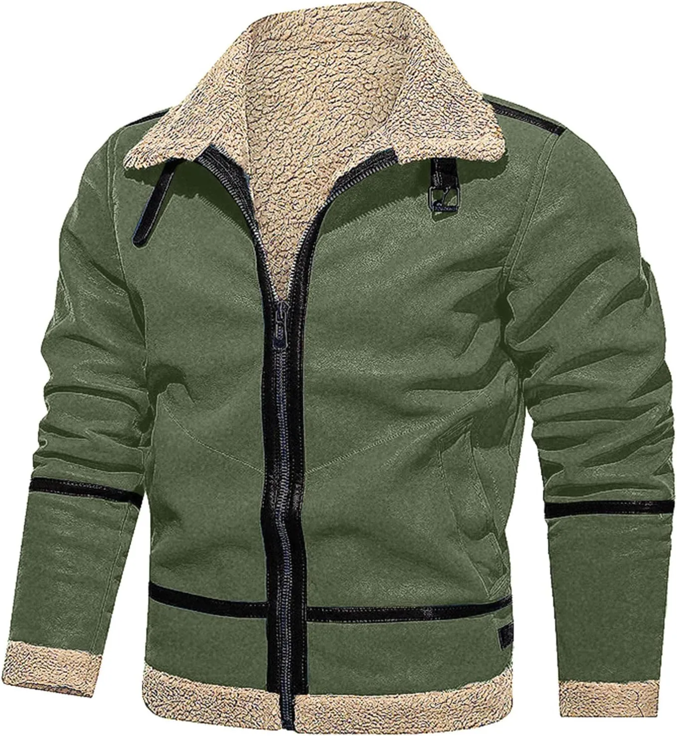 LCMTWX Men's Winter Jacket Windproof Stand Collar Knitted Splice Sweater Coat Casual Cardigan Stylish Outwear Coats for