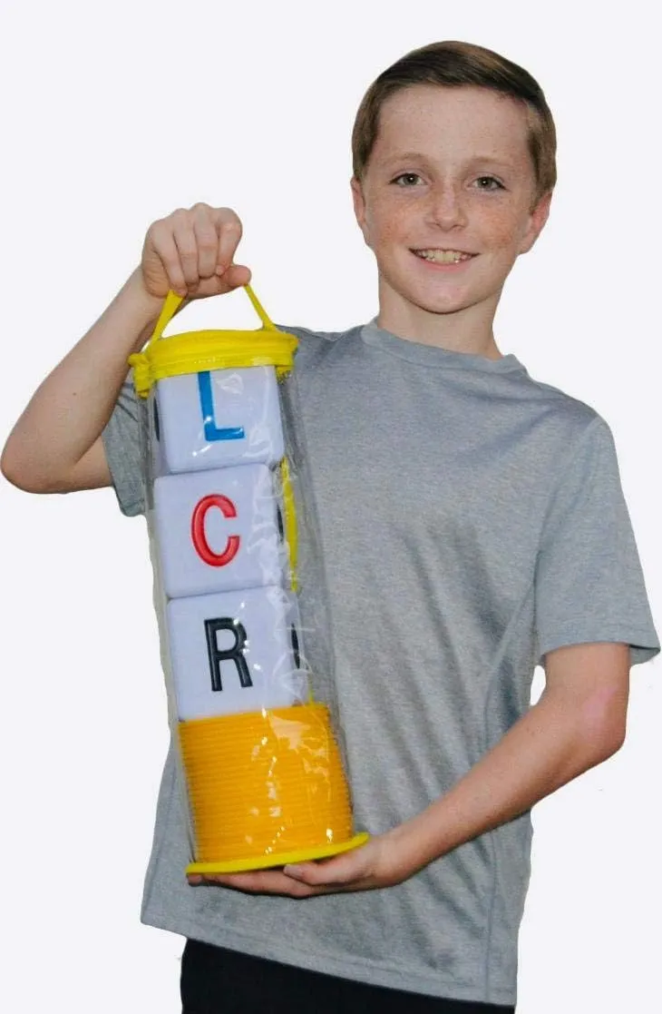 LCR Big Left Center Right™ Dice Game - Zip Bag (Yellow)