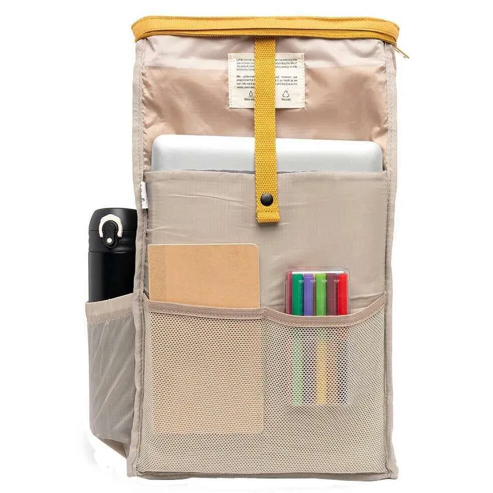 Lefrik Roll Mini Backpack - Mustard Yellow