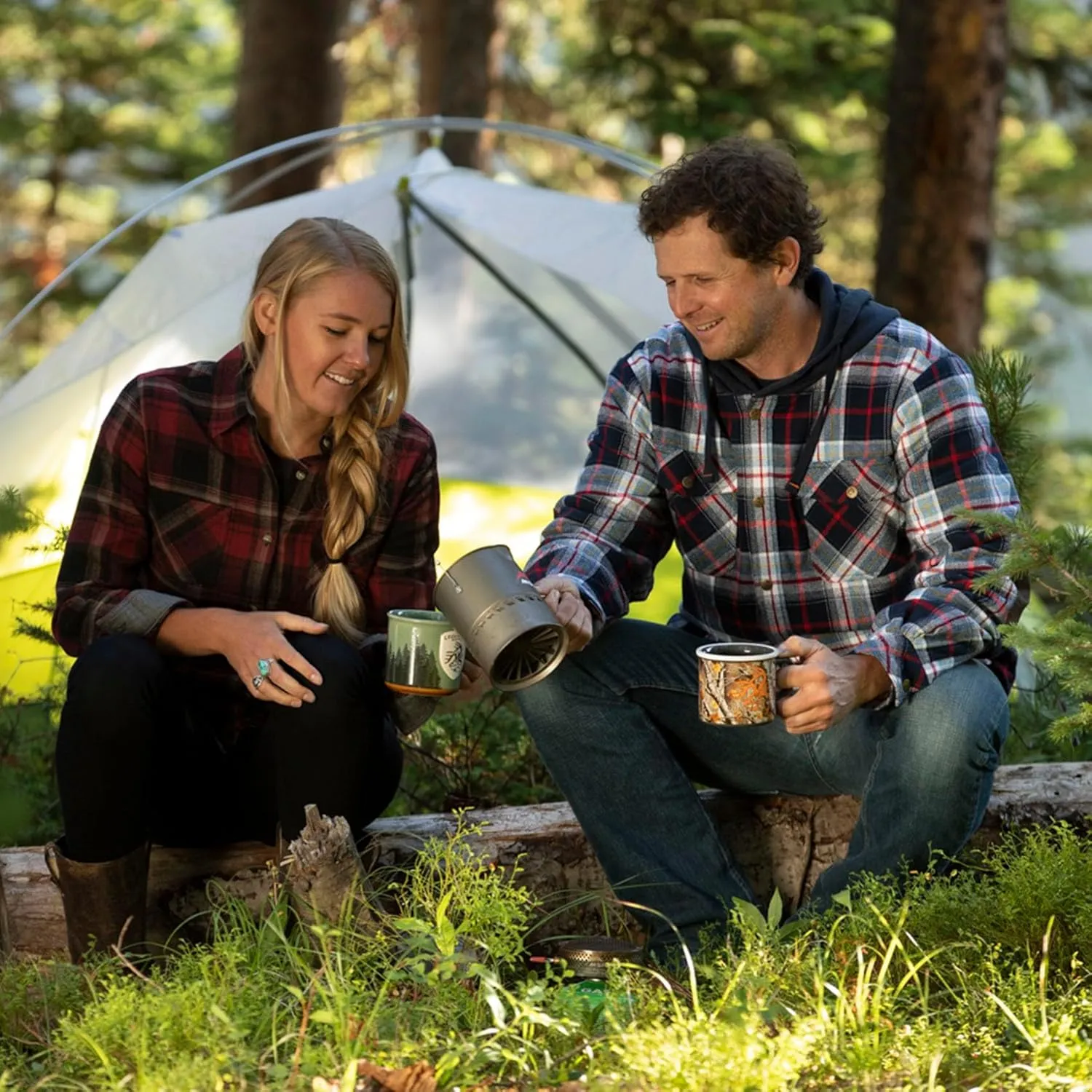 Legendary Whitetails Men's Camp Night Berber Lined Hooded Flannel Shirt Jacket