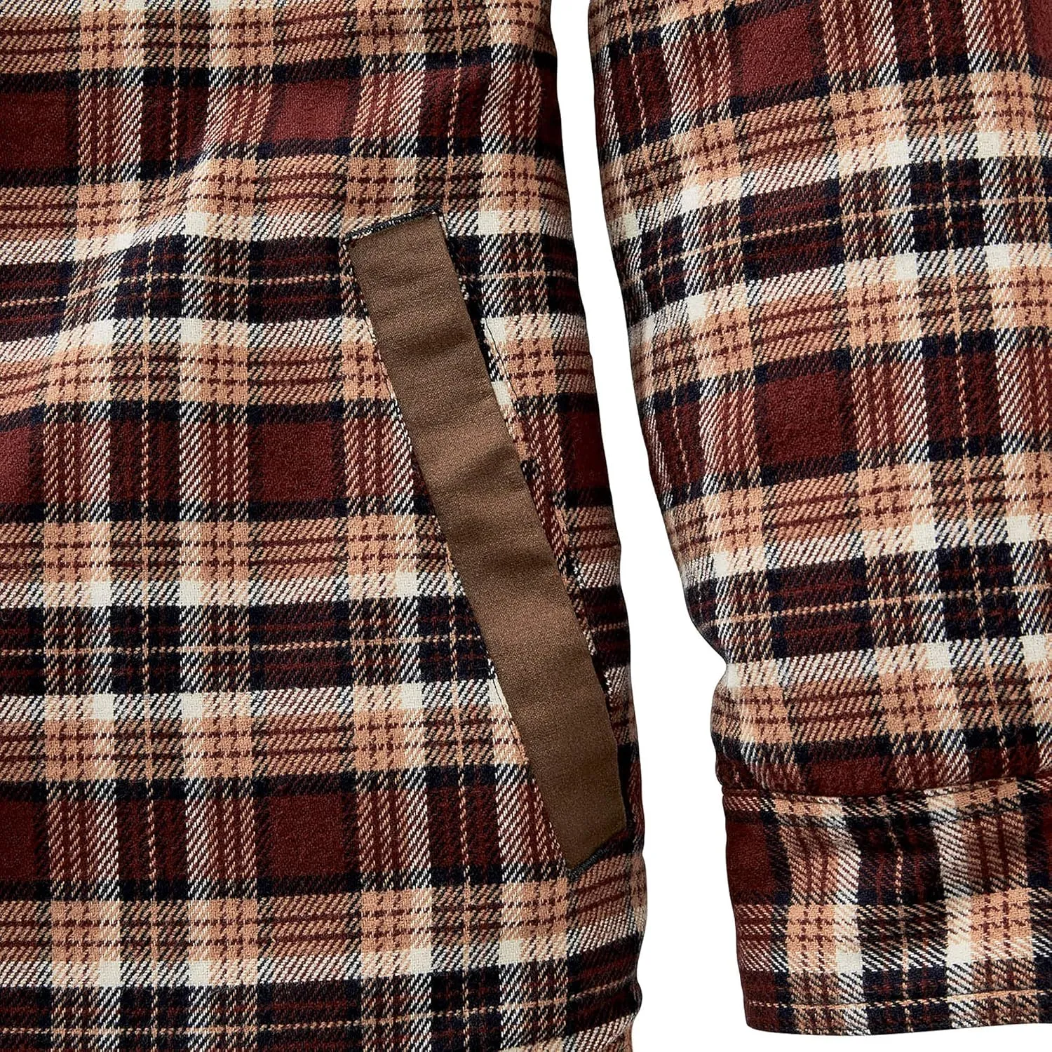 Legendary Whitetails Men's Tough as Buck Sherpa Lined Flannel Shirt Jacket