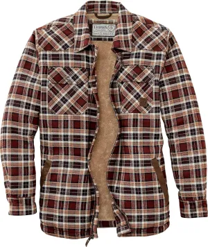 Legendary Whitetails Men's Tough as Buck Sherpa Lined Flannel Shirt Jacket