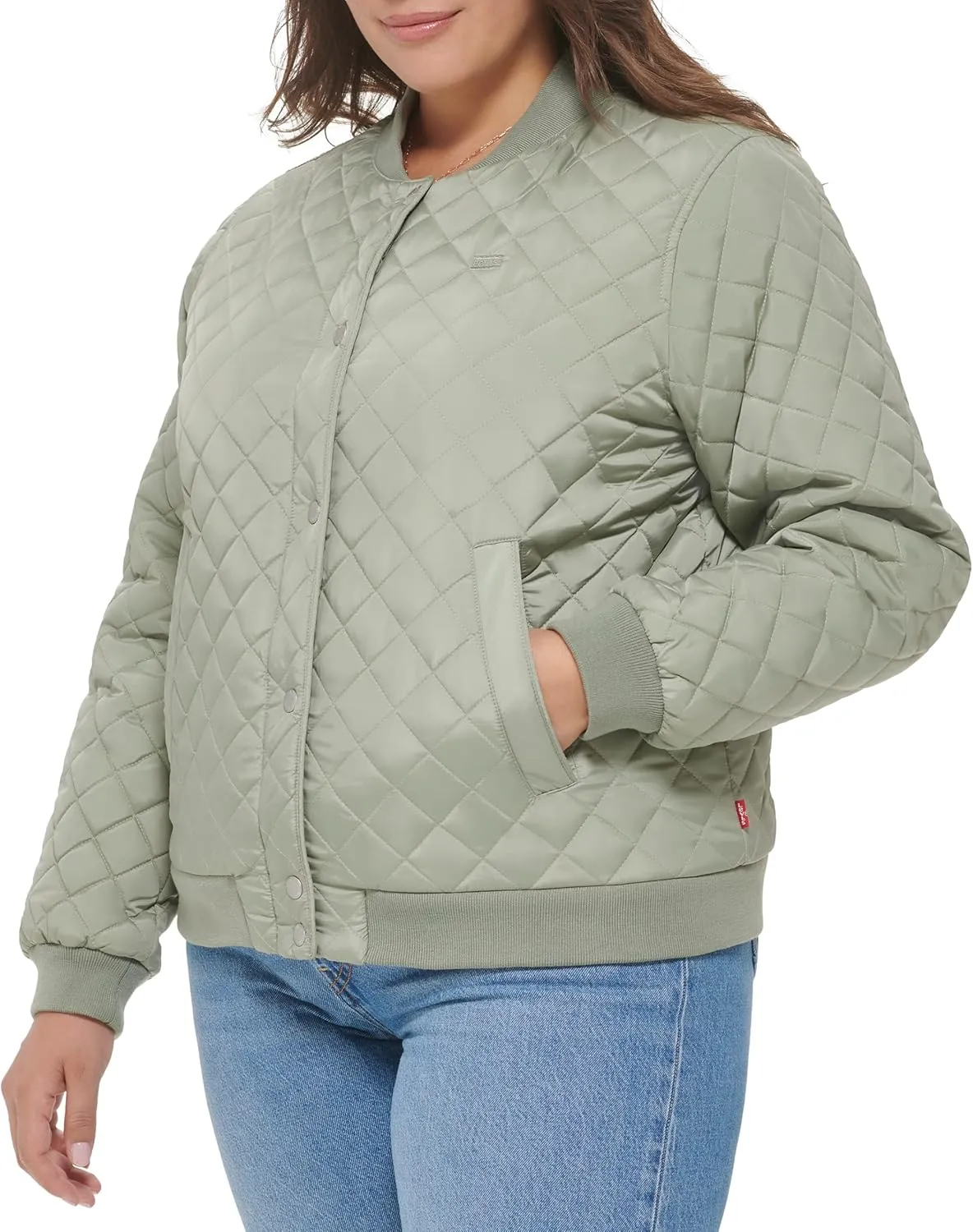 Levi's Women's Diamond Quilted Bomber Jacket (Regular & Plus Size)