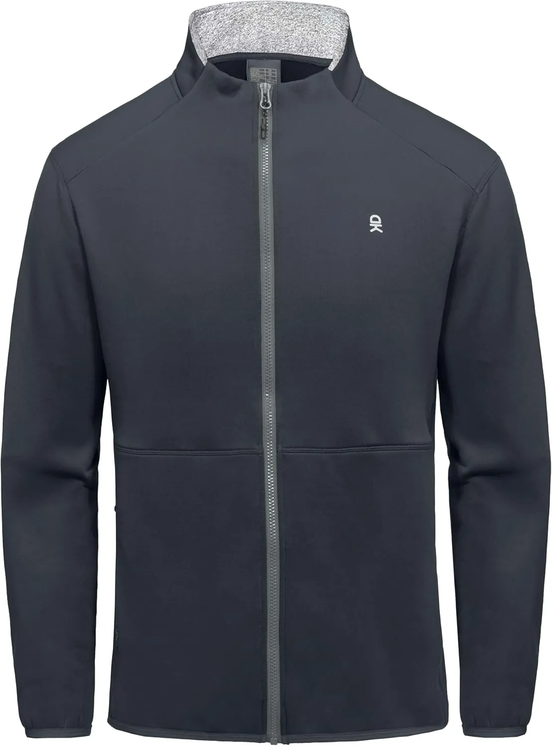 Little Donkey Andy Men's Lightweight Running Warm Jacket Full Zip Fleece Lined Windproof Jacket for Outdoor Casual