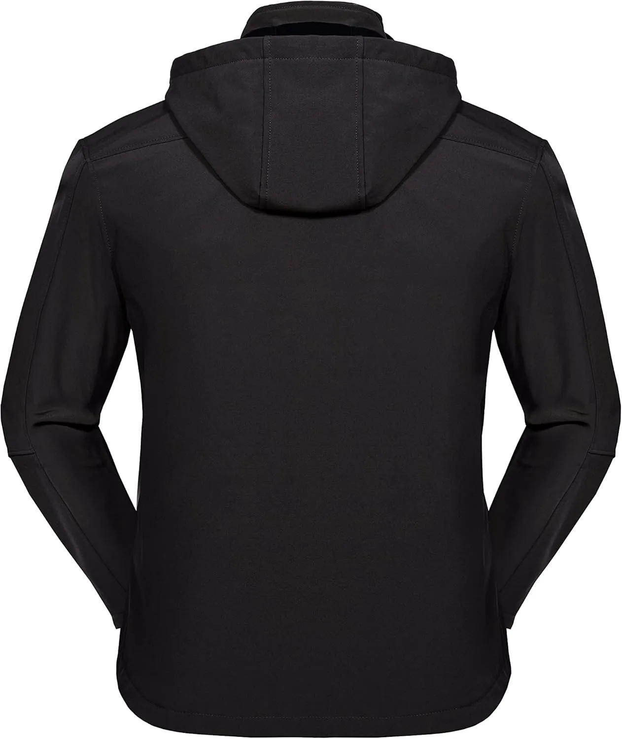 Little Donkey Andy Men’s Softshell Jacket with Removable Hood, Fleece Lined