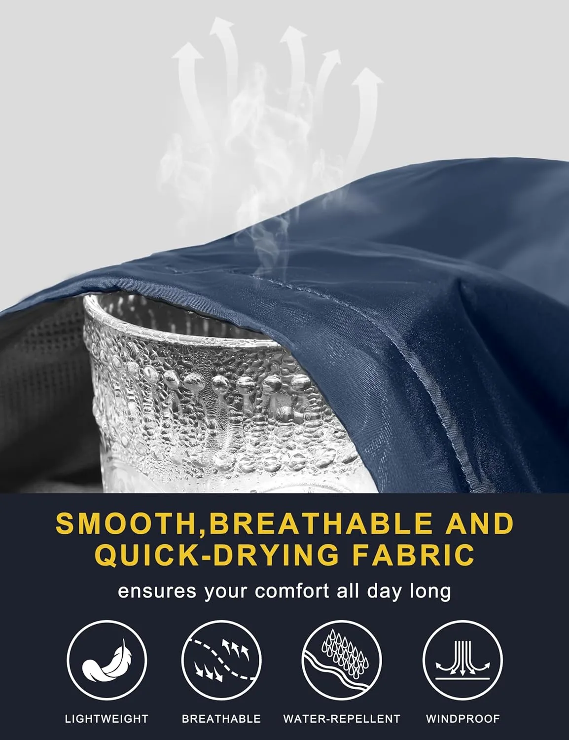 Little Donkey Andy Womens Windbreaker Jacket with Hood, Water Repellent Light Jacket for Women Wrinkle Reduction