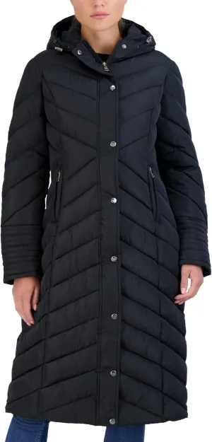 Madden Girl Women's Maxi Puffer Jacket - Long Quilted Puffer Coat (Sizes: S-3X)