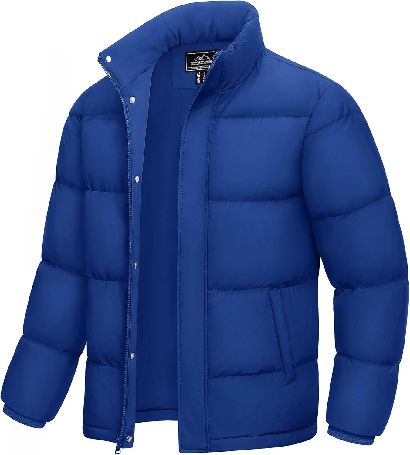 MAGCOMSEN Men's Down Jacket Warm Puffer Jacket Winter Coats Water Resistant Windproof Insulated Jacket