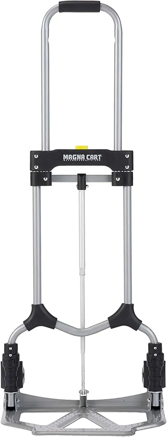 Magna Cart MCI Steel Folding Hand Truck, Foldable Personal Moving Dolly with Wheels, 160-Pound Capacity