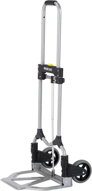 Magna Cart MCI Steel Folding Hand Truck, Foldable Personal Moving Dolly with Wheels, 160-Pound Capacity